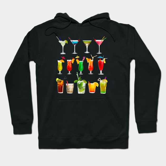 Cocktail Time Hoodie by Mendi Art